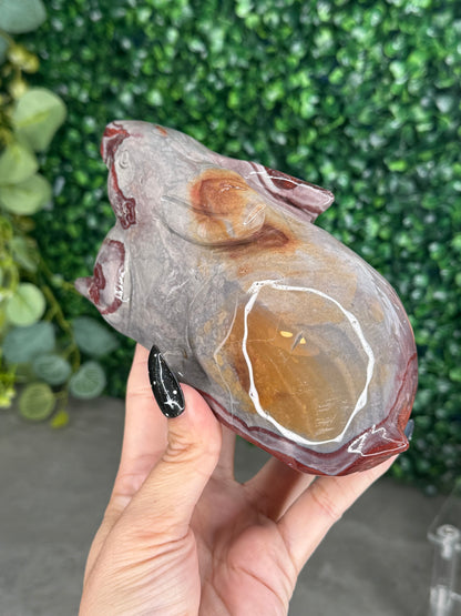 Picture Jasper Large Bunny Rabbit Carving