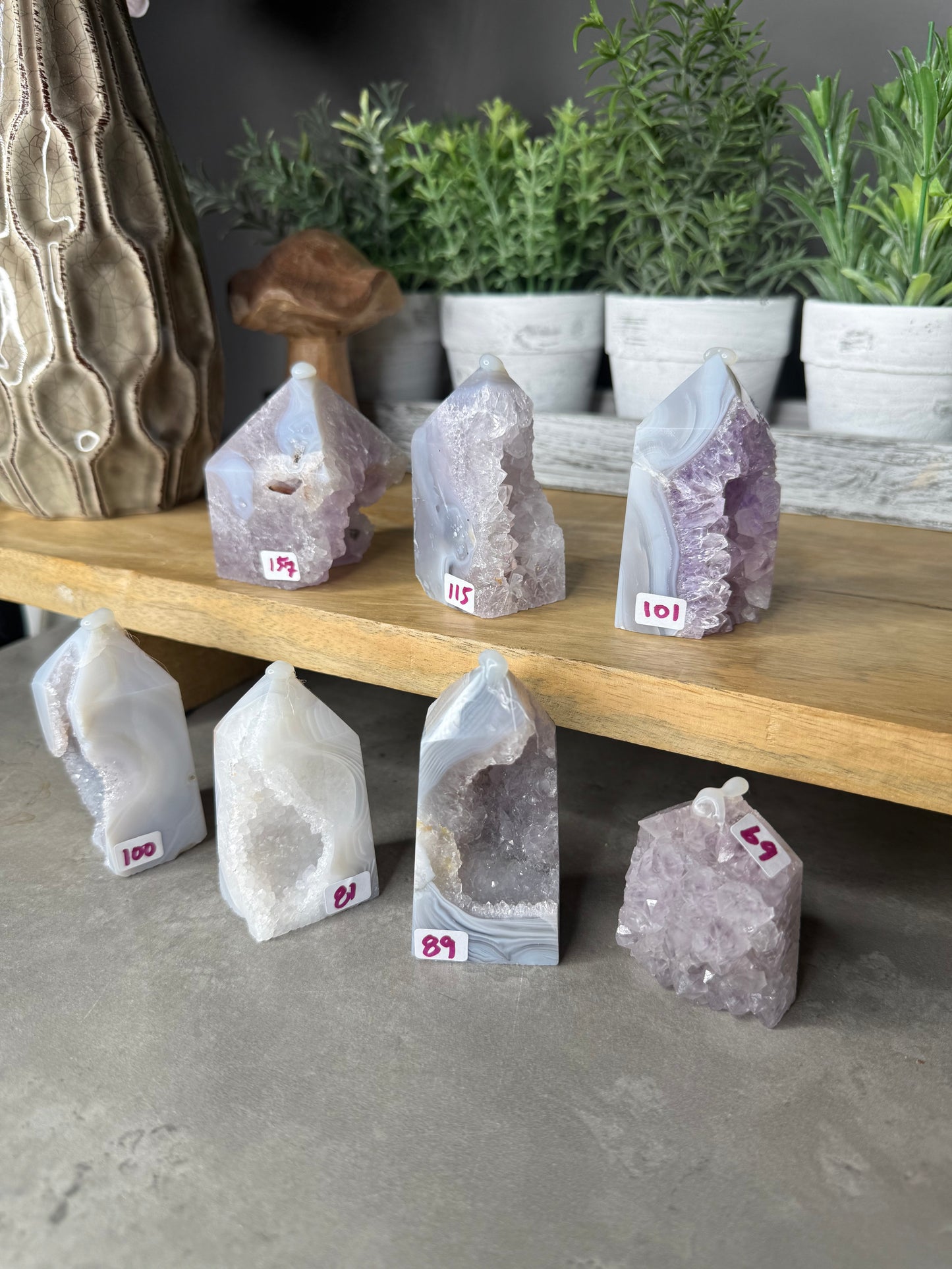 Druzy Amethyst Agate Crystal Towers