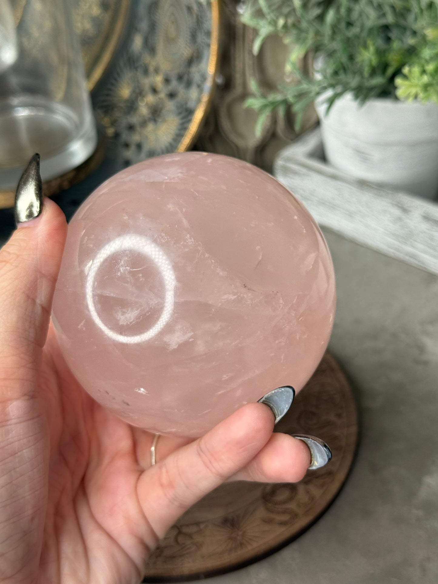 Rose Quartz Sphere 739g