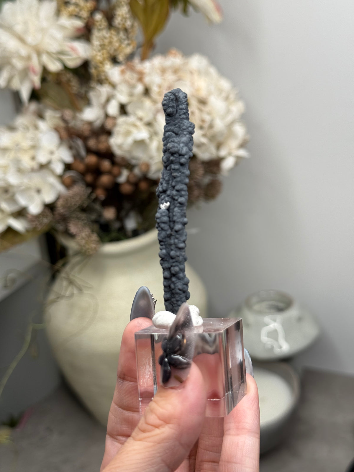 Goethite Stalactites with Calcite from Aouz, Er Rachidia Province, Morocco - A