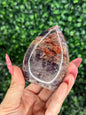 Alien Amethyst Teardrops hematite-included amethyst