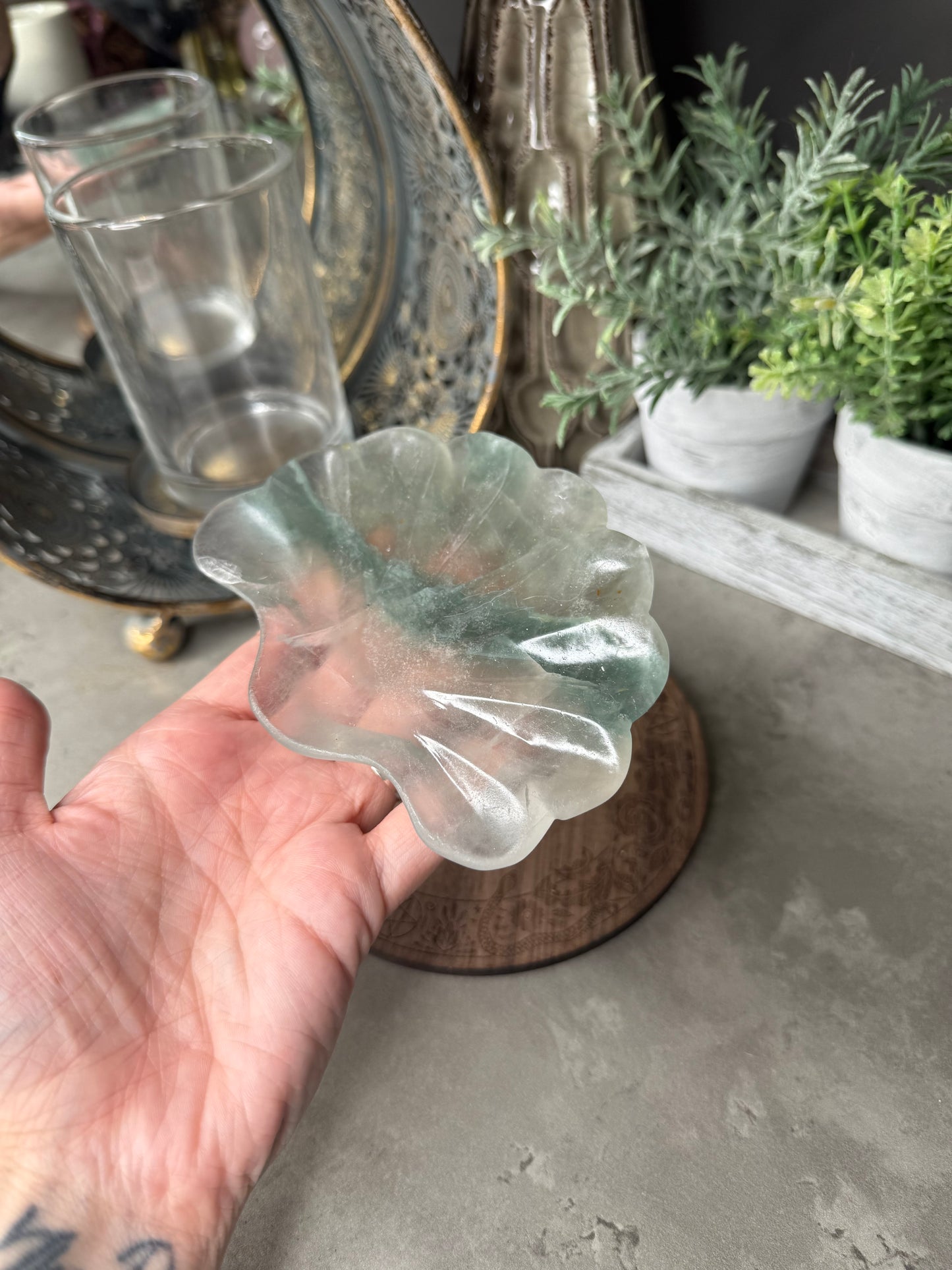 Fluorite Shell Bowl - Imperfect