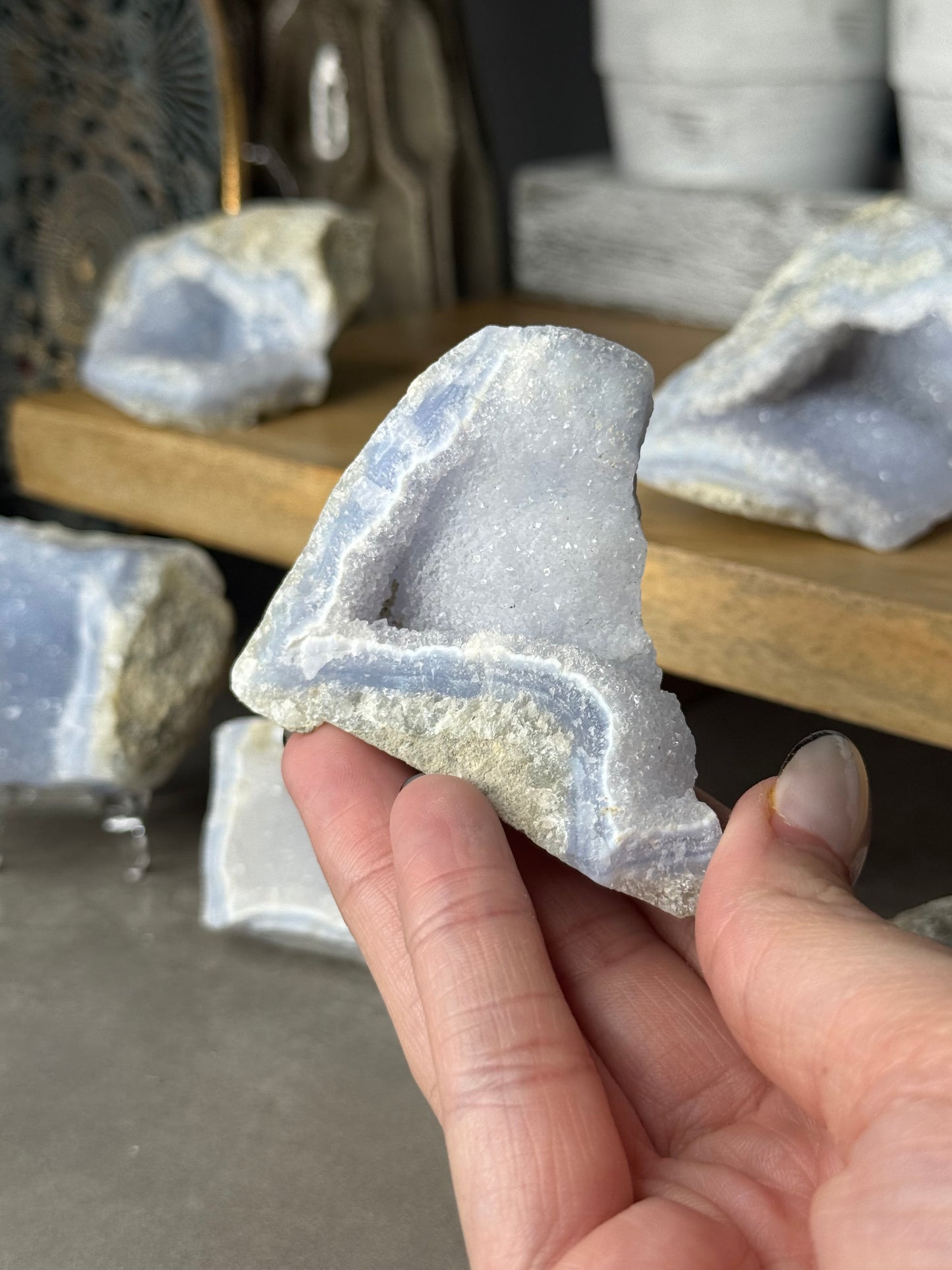 Blue Lace Agate Crystal Specimens