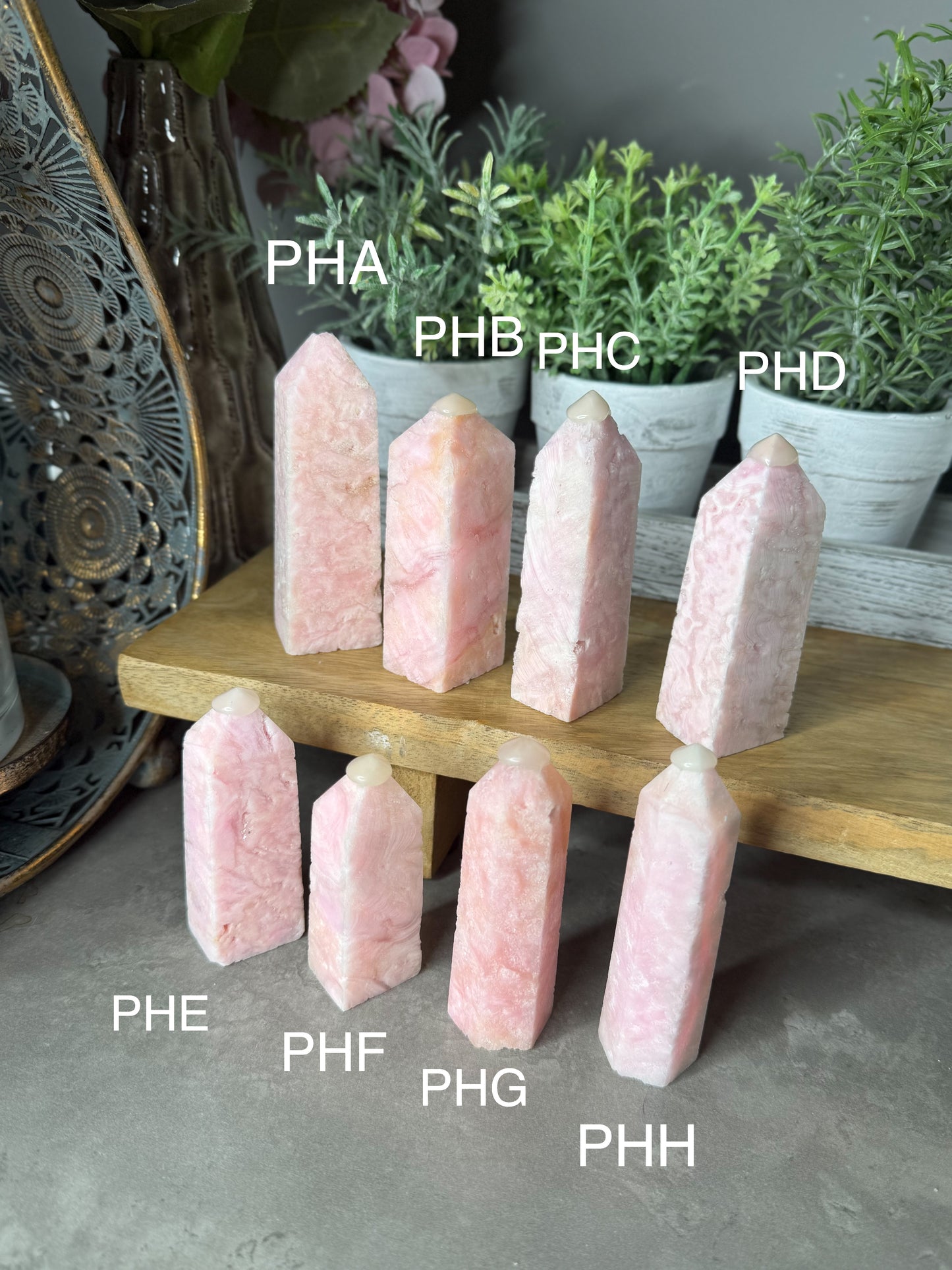 Pink Hemimorphite Towers