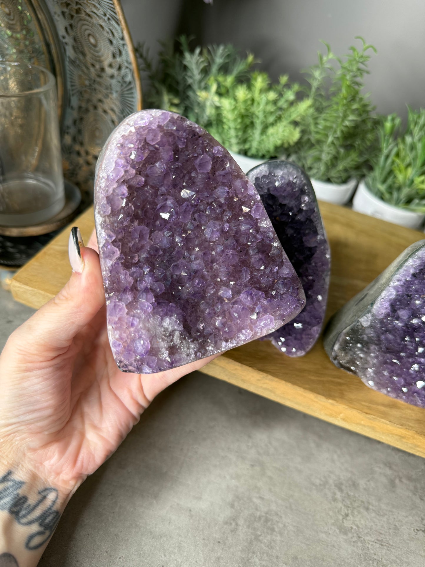 Brazilian Amethyst Cut Bases