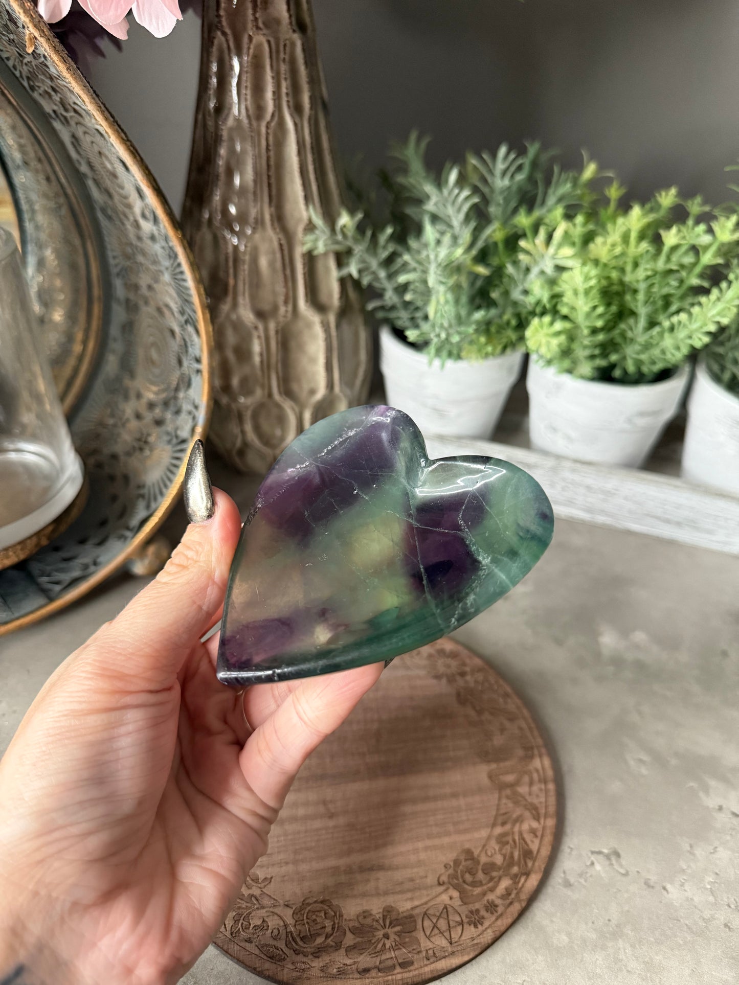 Fluorite Heart Bowl