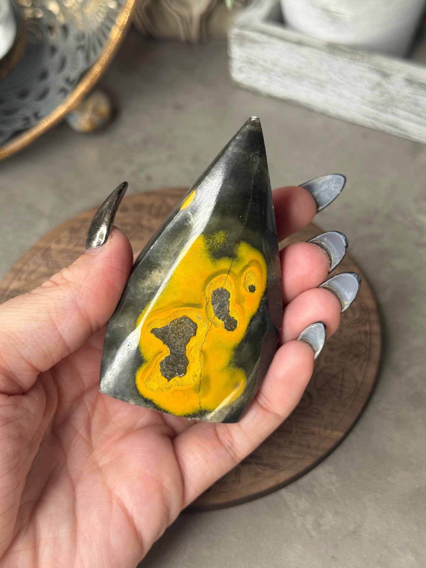 Bumblebee Jasper Teardrop - imperfect