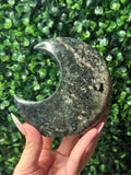 Nephrite Standing Moon Crystal Carving - Pakistan - B