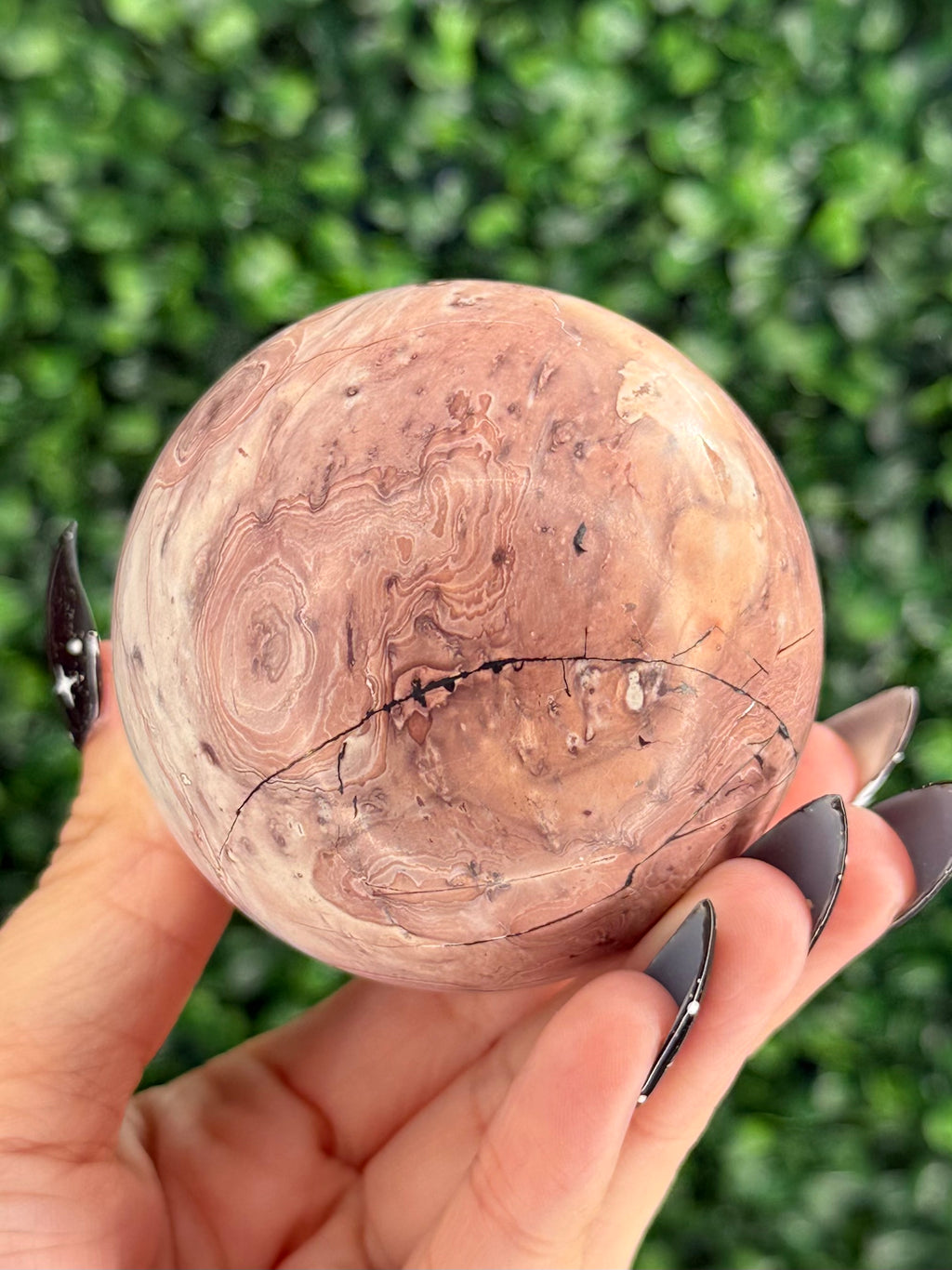 Pink Picture Jasper Spheres E