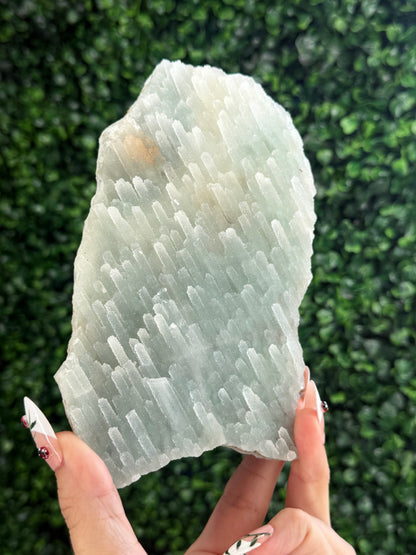 Blue Chalcedony Crystal Specimen from India 242g