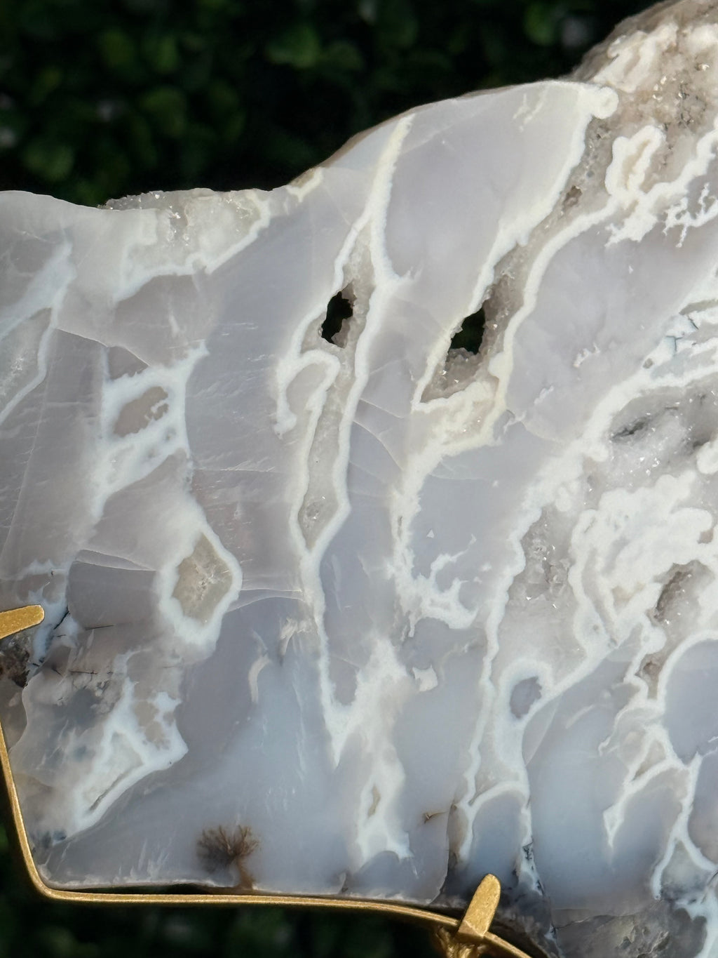 White Plume Agate Slab - Indonesia - A