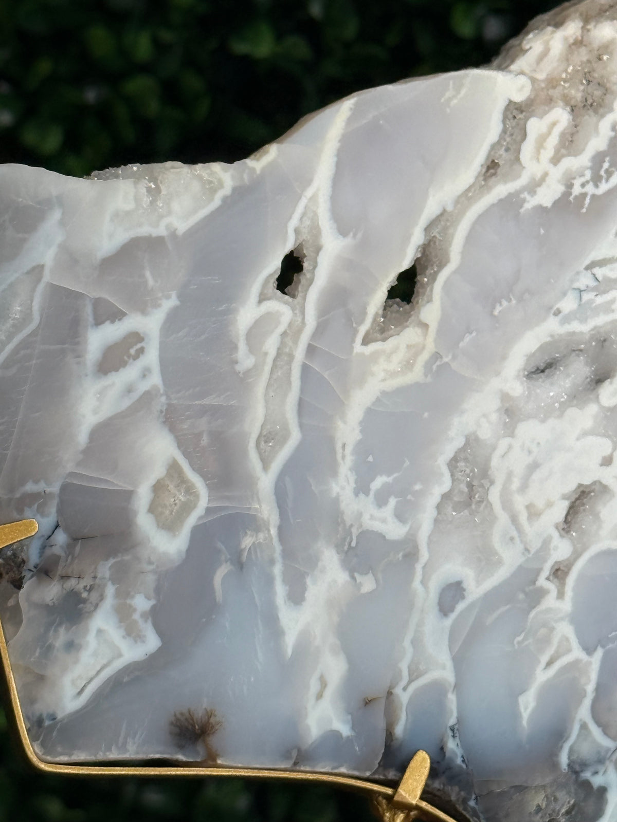 White Plume Agate Slab - Indonesia - A