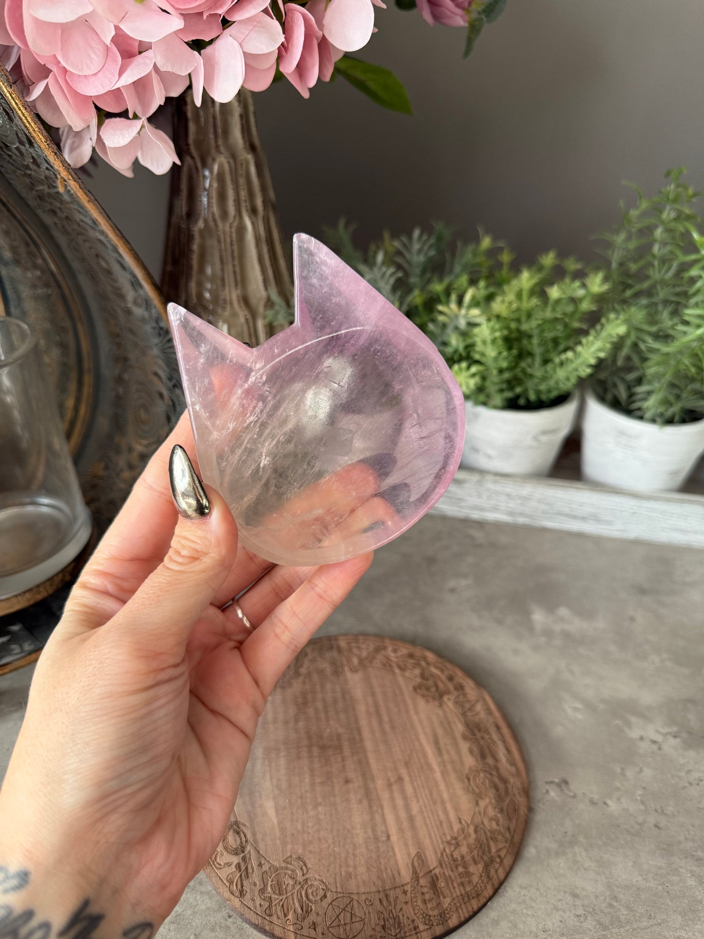 Fluorite Cat Bowl