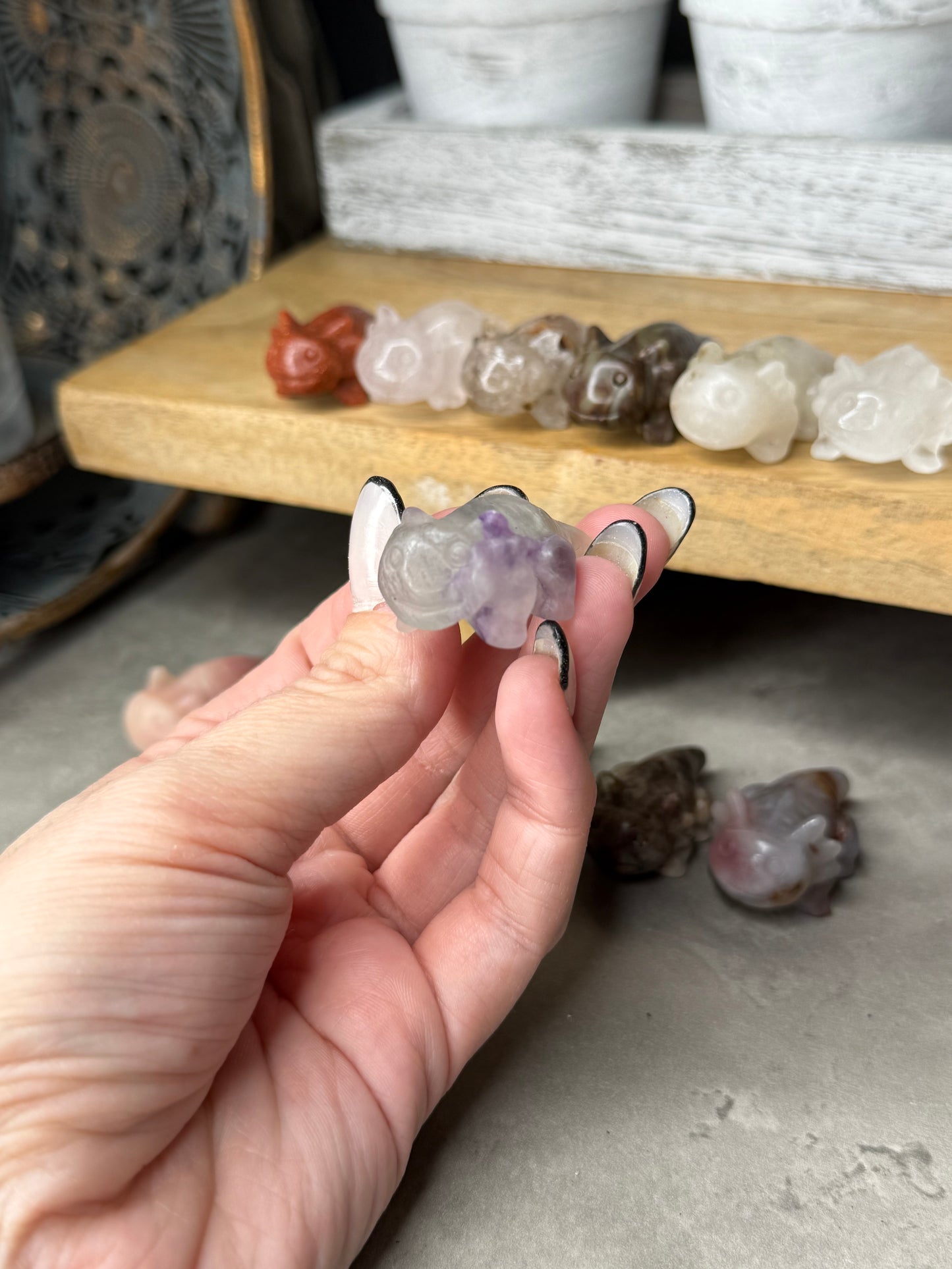 Axolotl Crystal Mini Crystal Carvings