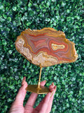 Colourful Crazy Lace Agate Slab from Indonesia - N