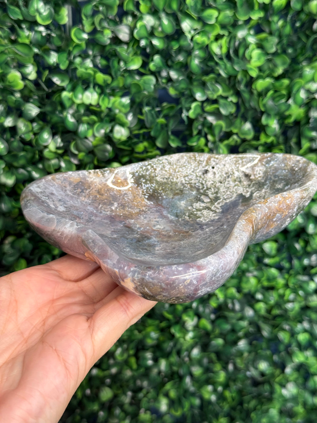 Pink Ocean Jasper Bowl 407g Madagascar