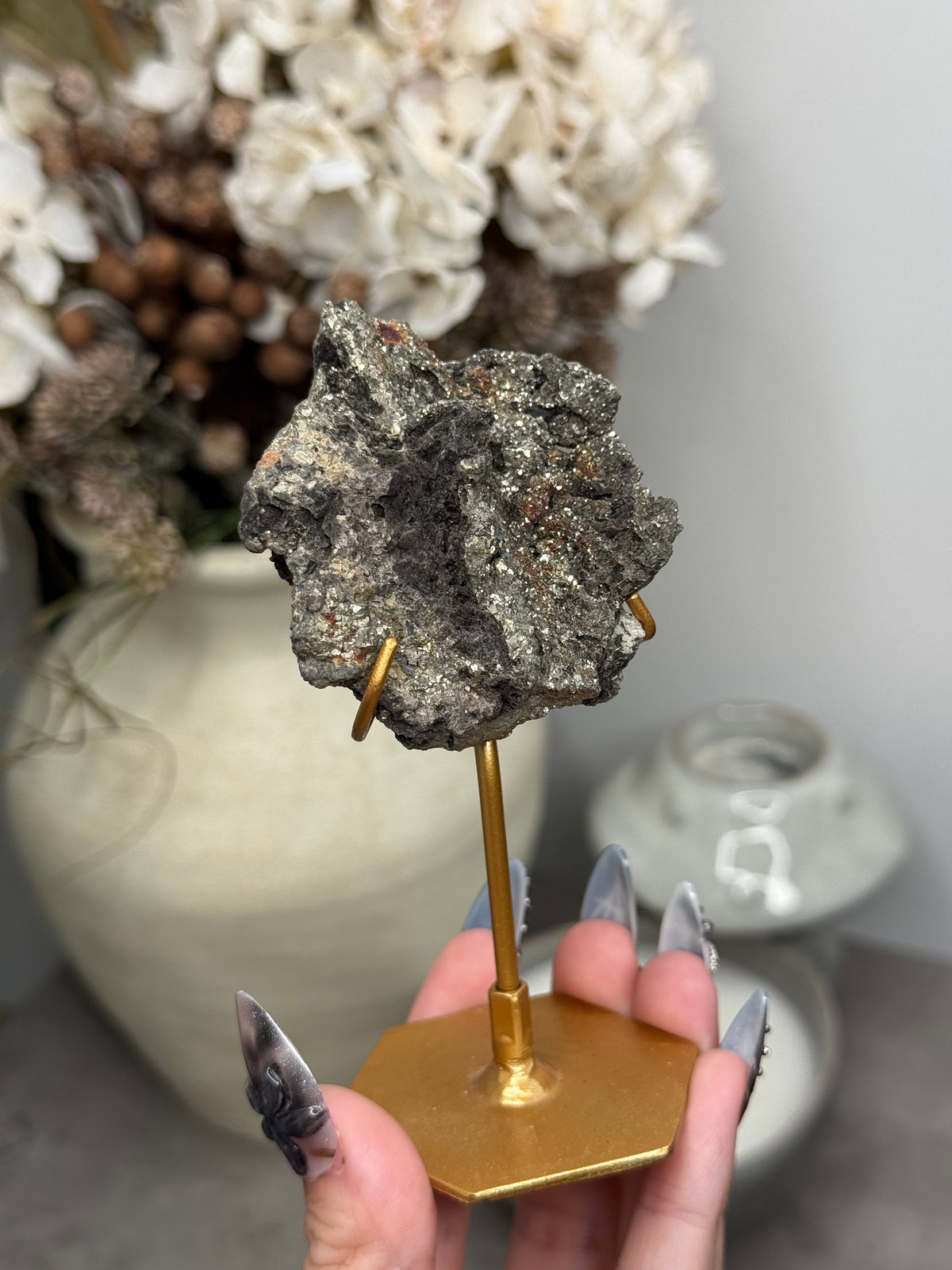 Pyritized Petrified Wood from Indonesia - G