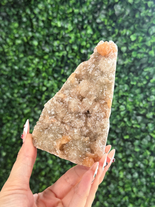Peach Stilbite with Heulandite crystal Specimen 327g
