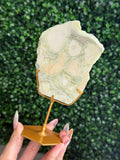 Green Milano Jasper Slab Crystal Carving - Indonesia