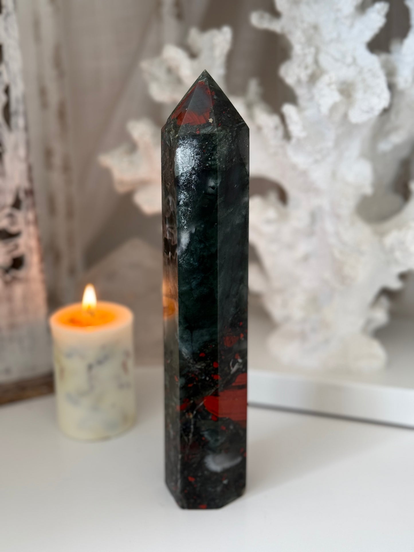 African Bloodstone Setonite Tower