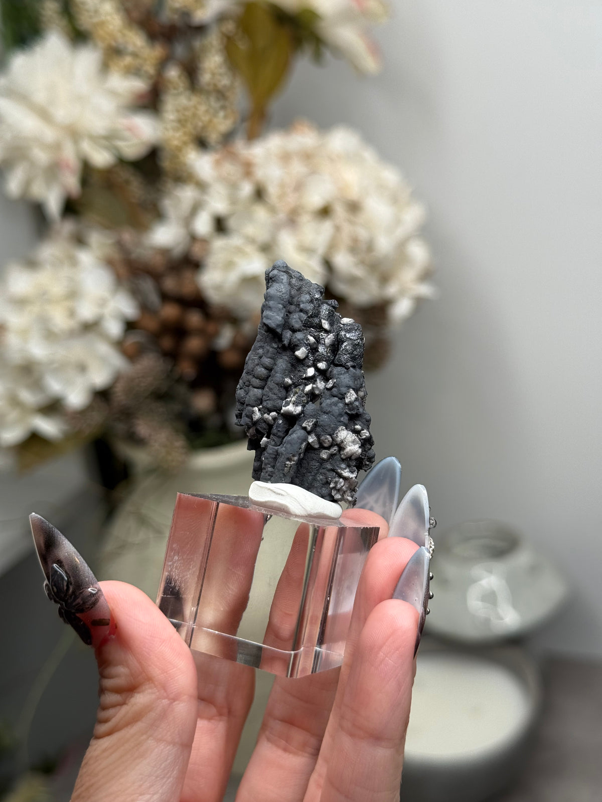 Goethite Stalactites with Calcite from Aouz, Er Rachidia Province, Morocco - Q