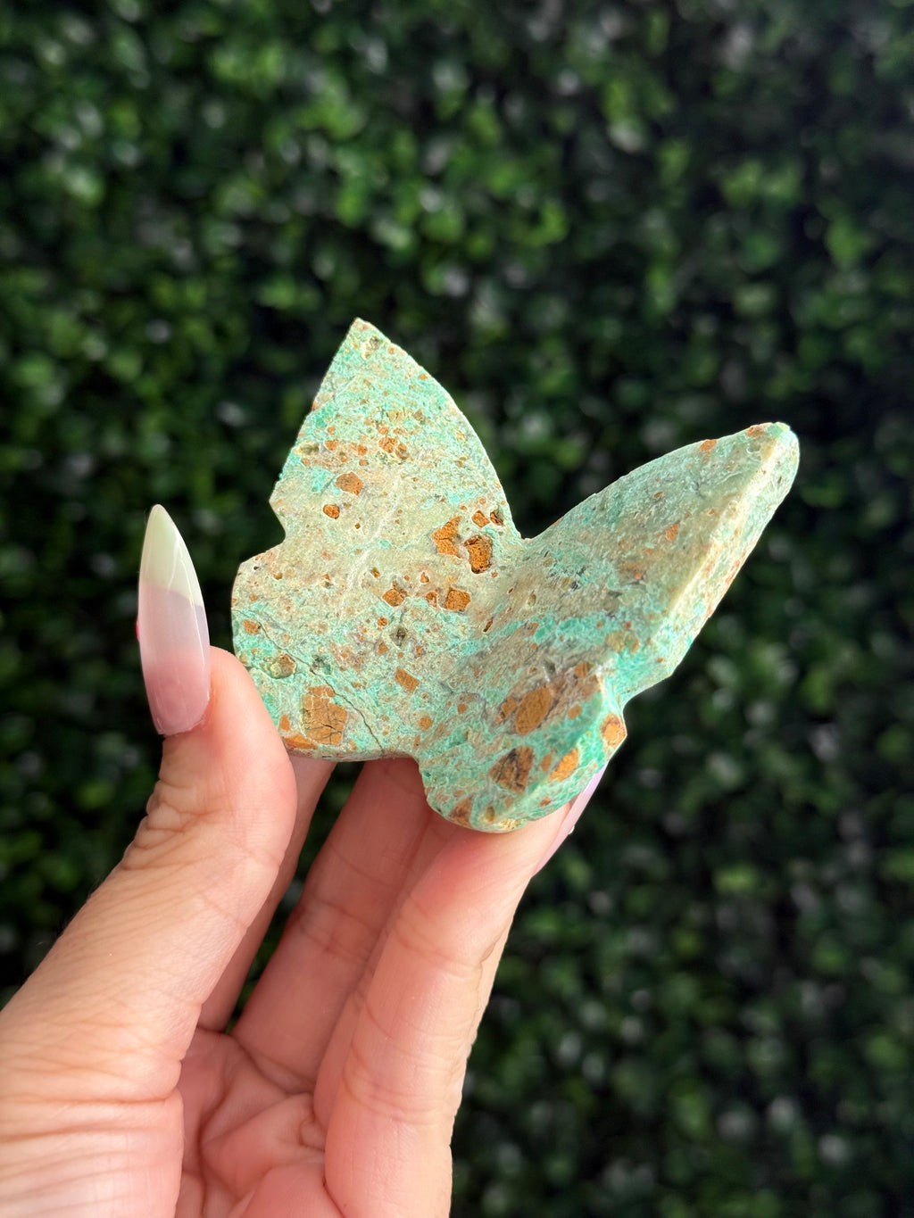 Smithsonite 3D Butterfly Crystal Carving - Indonesia - B