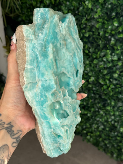 Half polish Blue Aragonite Freeform 2.6kg - A