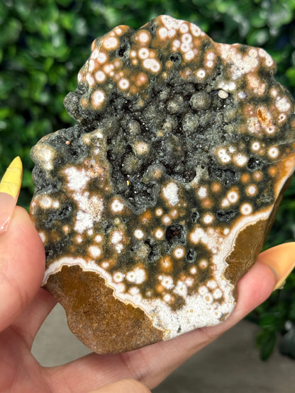 Ocean Jasper Polished Freeform Crystal Carving 168g