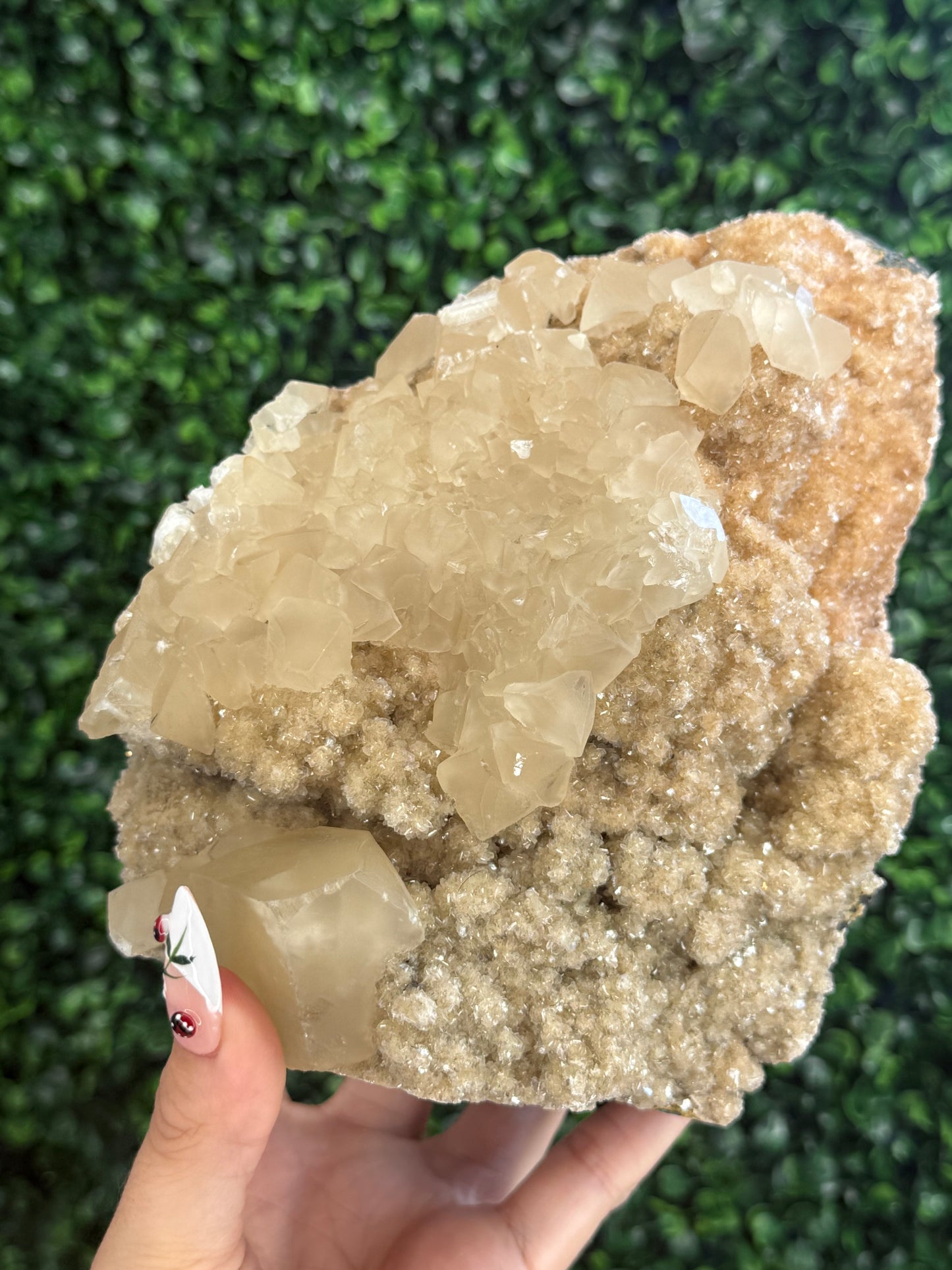 Calcite on Heulandite, India 1.8kg