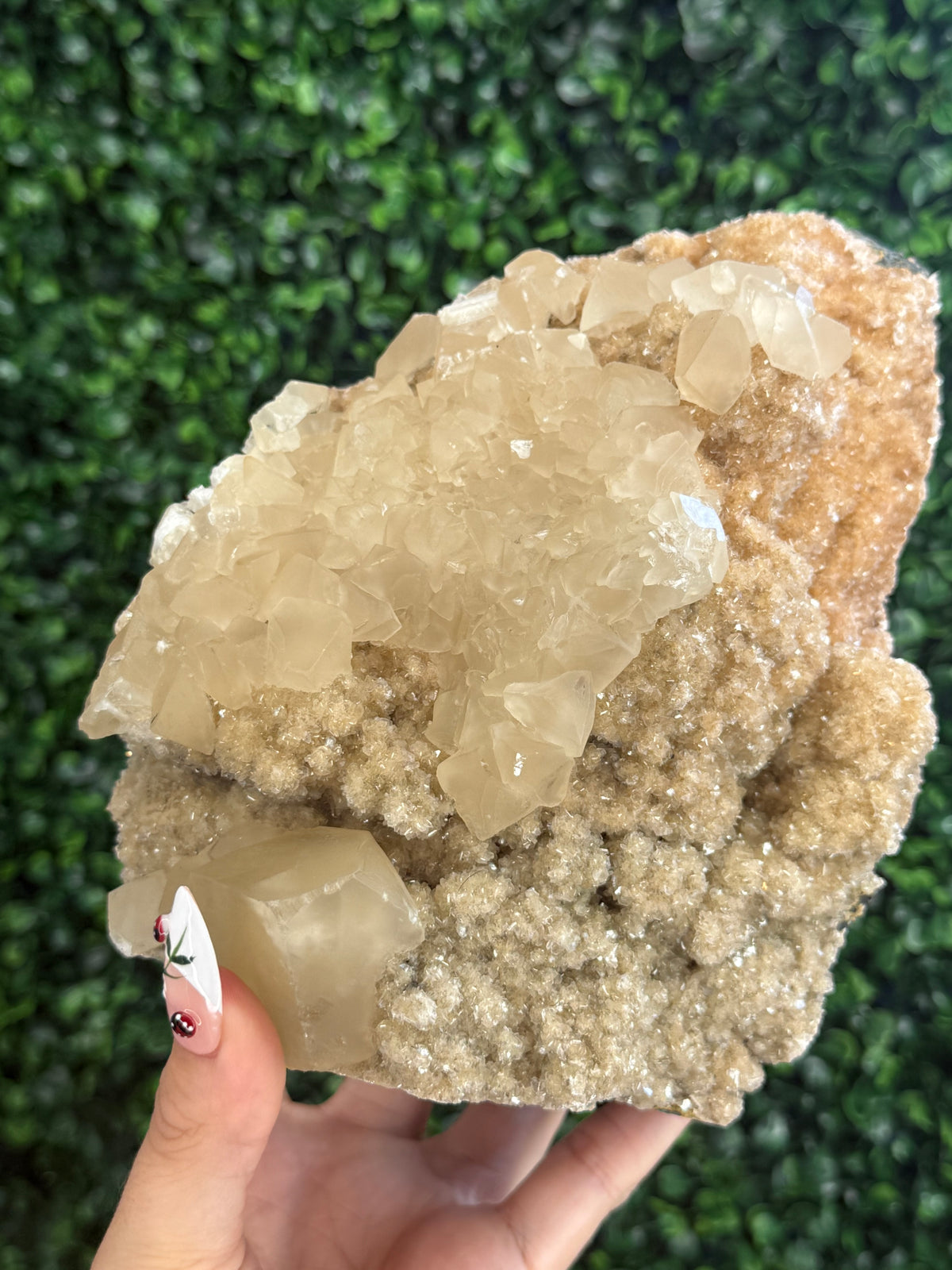 Calcite on Heulandite, India 1.8kg