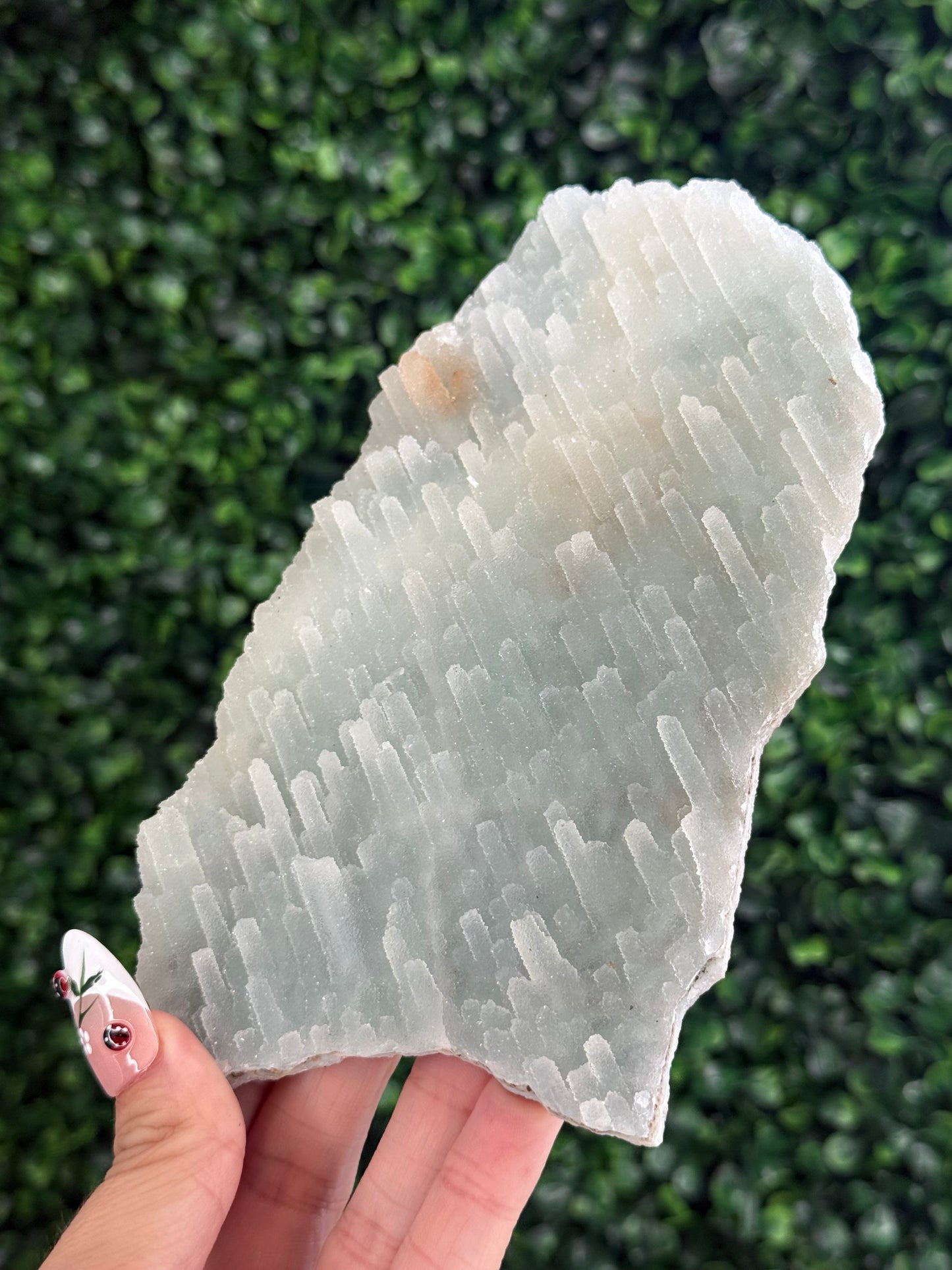 Blue Chalcedony Crystal Specimen from India 242g