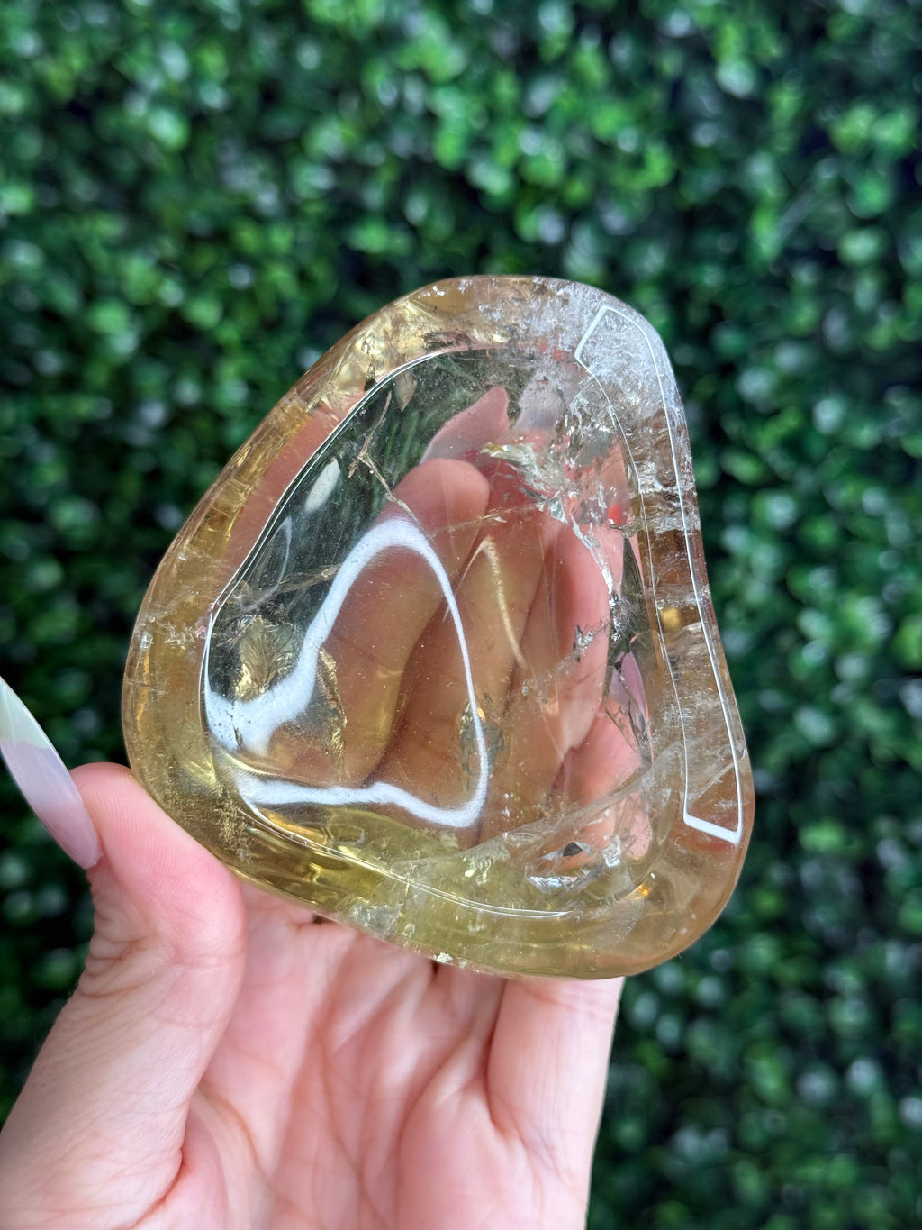 Citrine Small Polished Bowl Crystal Carving