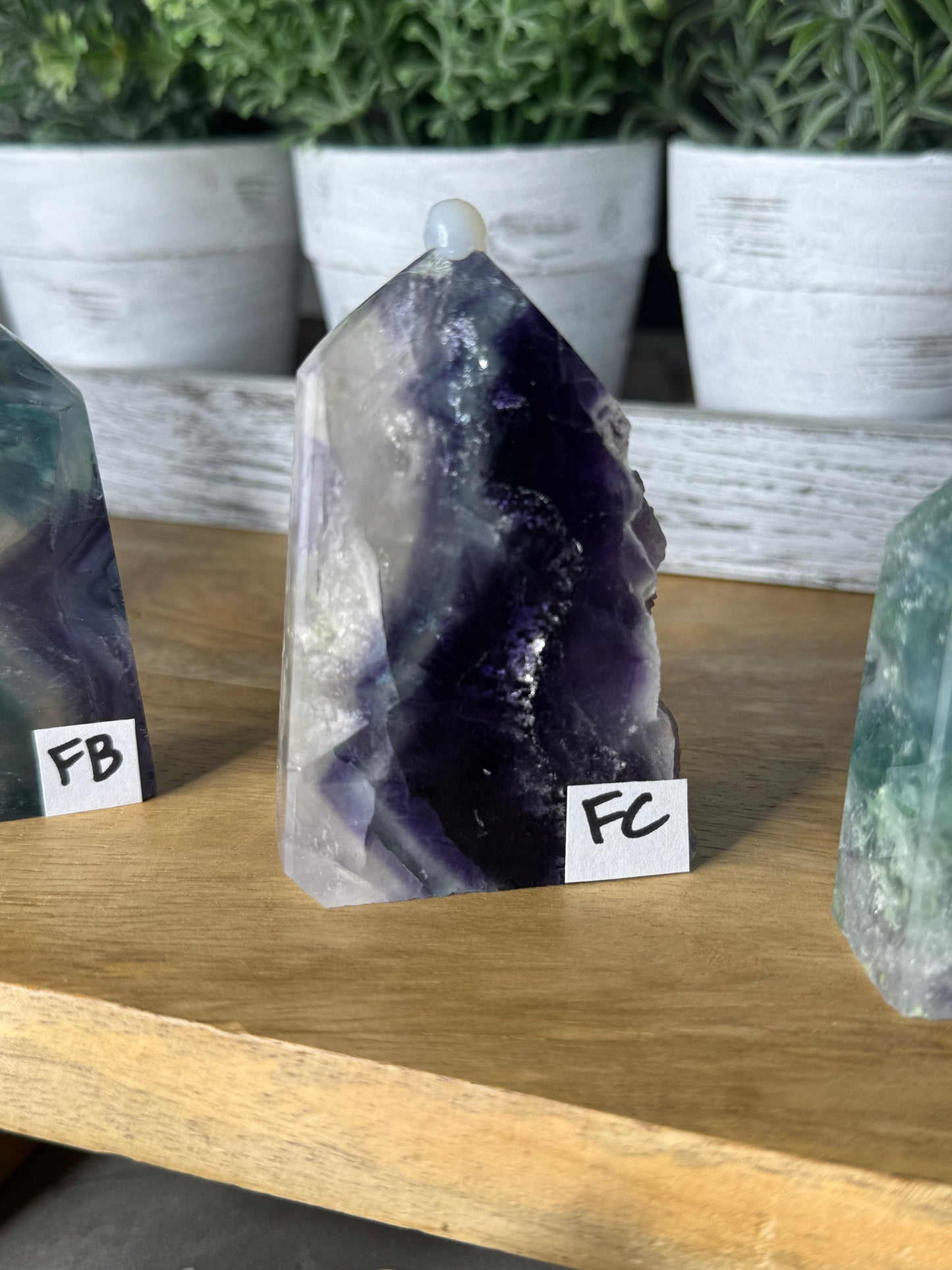 Rainbow Fluorite Druzy Towers