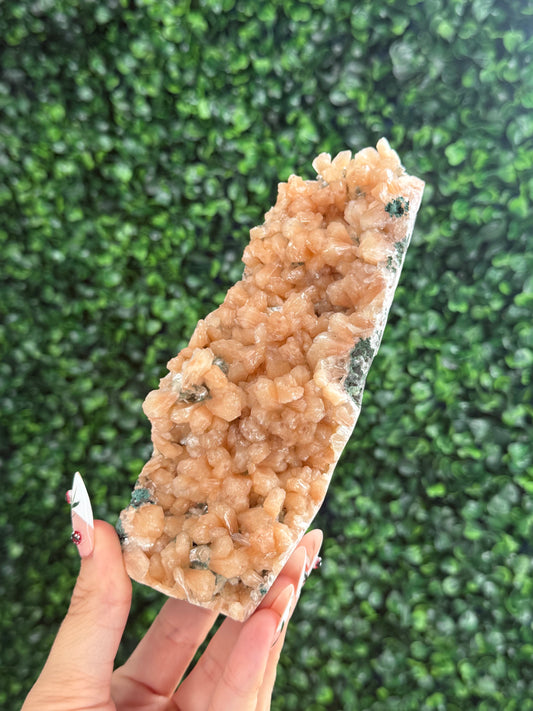 Peach Stilbite Crystal Specimen 372g