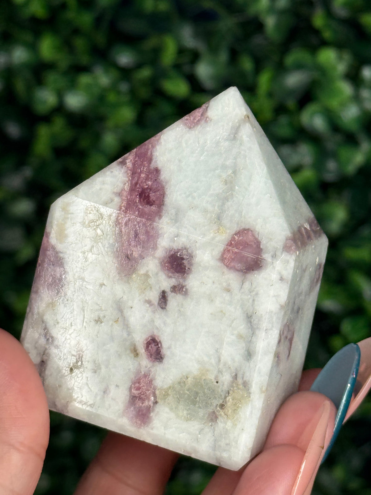 Pink Tourmaline Tower in Albite Matrix - India A