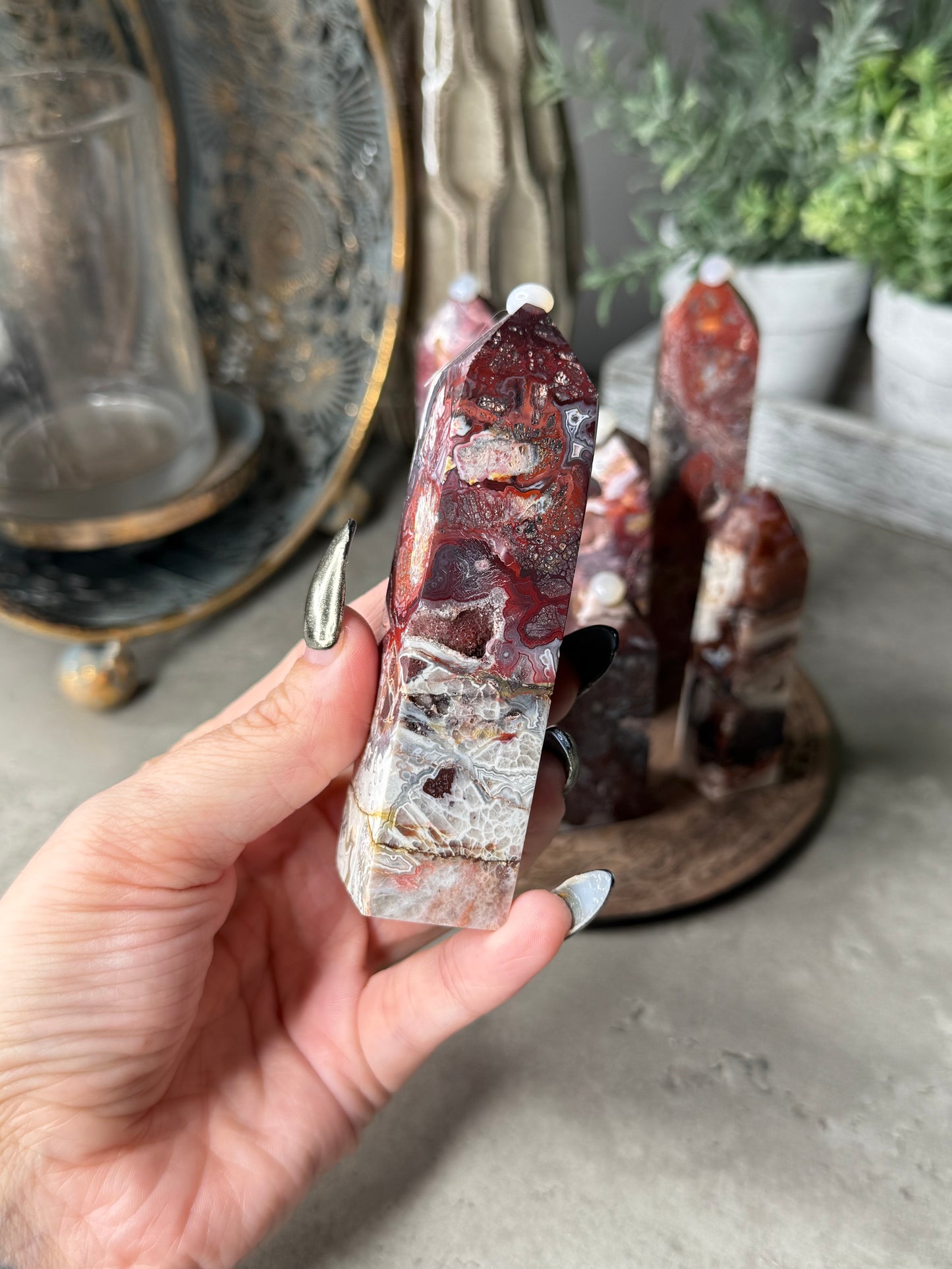 Mexican Lace Agate Towers