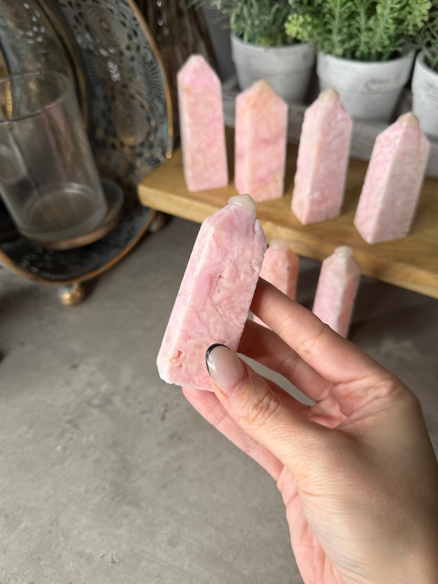 Pink Hemimorphite Towers