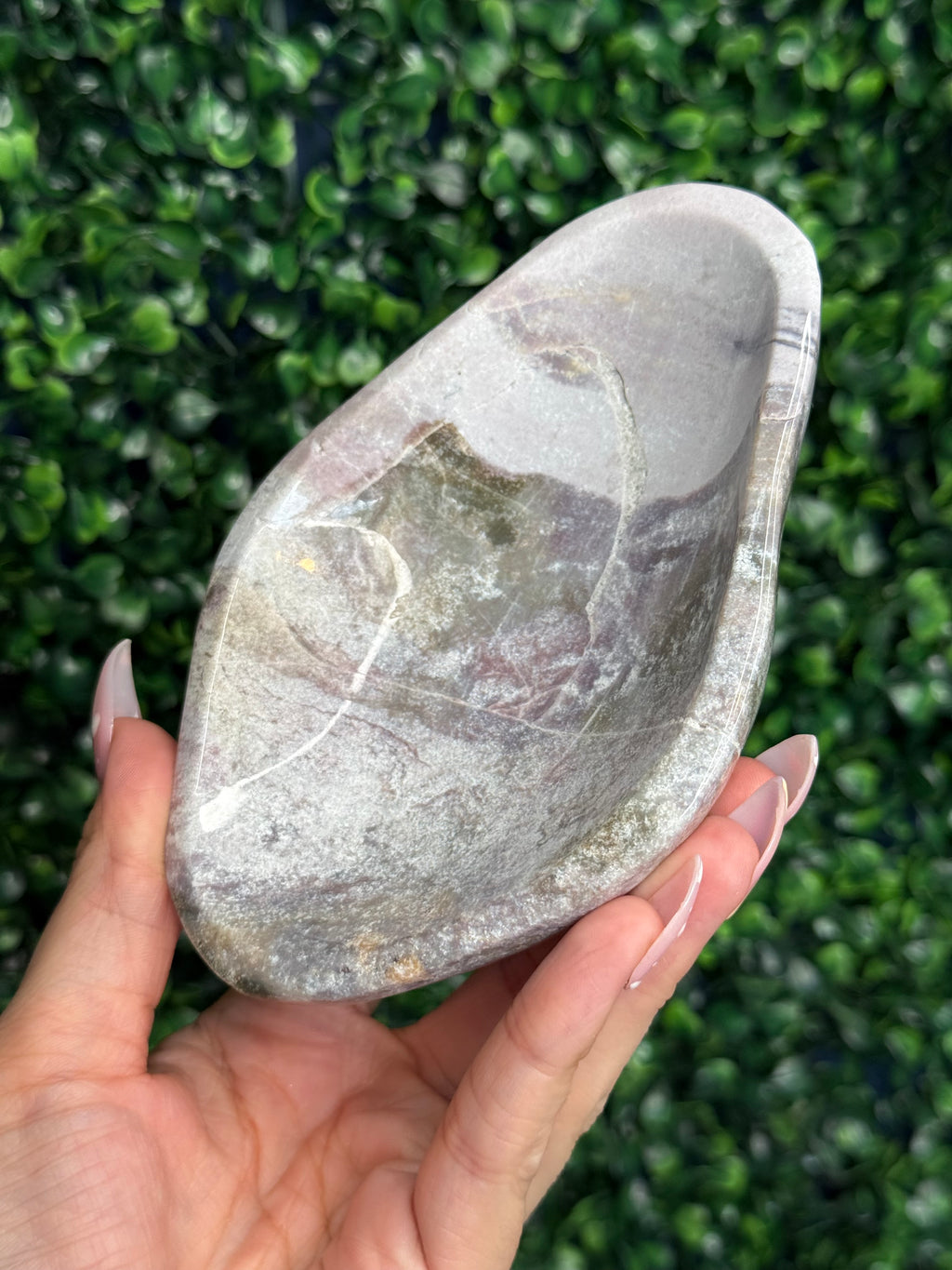 Pink Ocean Jasper Bowl 333g Madagascar