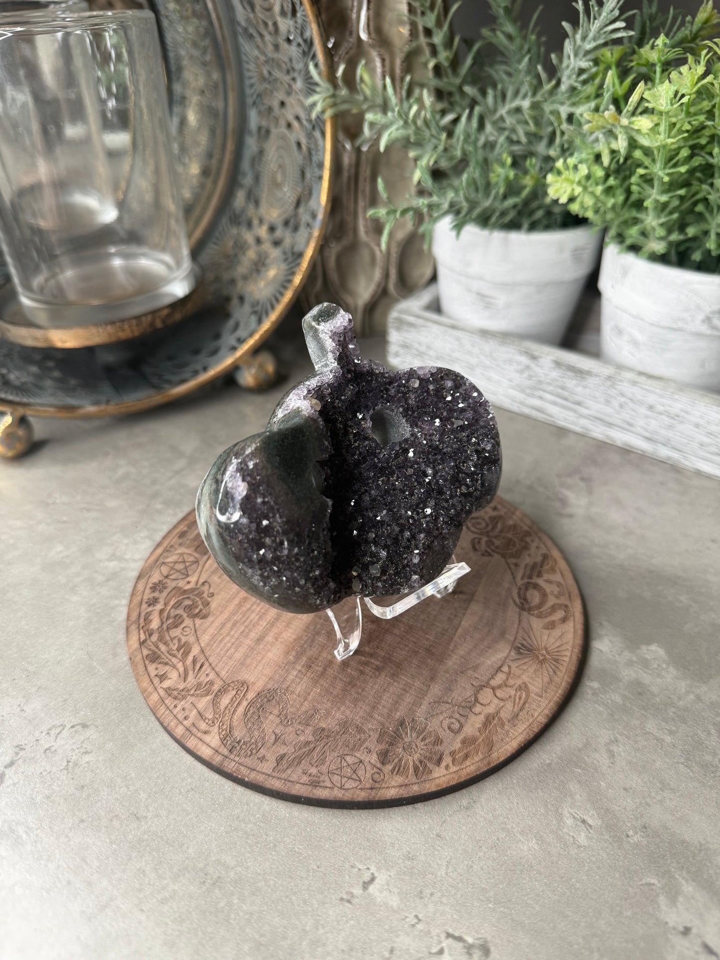 Druzy Amethyst Pumpkin