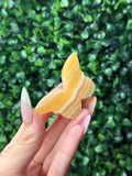 Orange Calcite Mini Butterfly Crystal Carvings - Pakistan