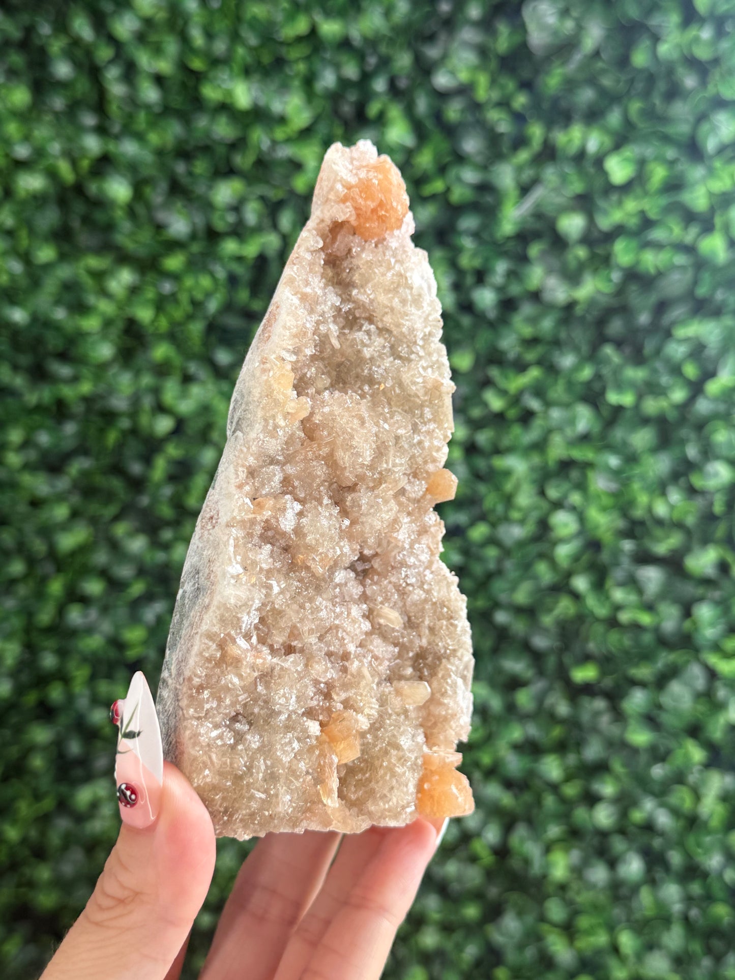 Peach Stilbite with Heulandite crystal Specimen 327g
