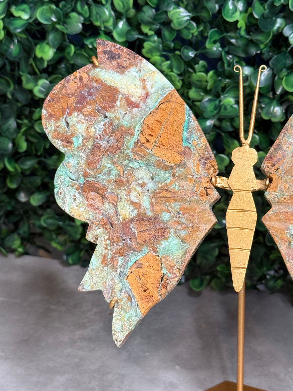 Smithsonite Butterfly Wings Crystal Carving - Indonesia
