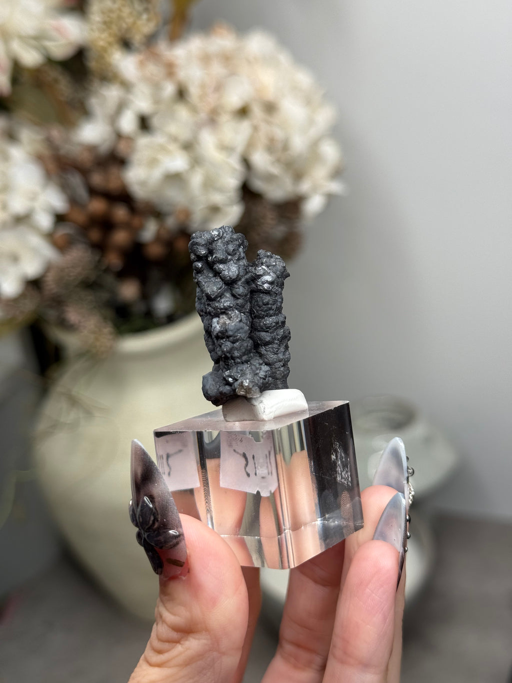 Goethite Stalactites with Calcite from Aouz, Er Rachidia Province, Morocco - I