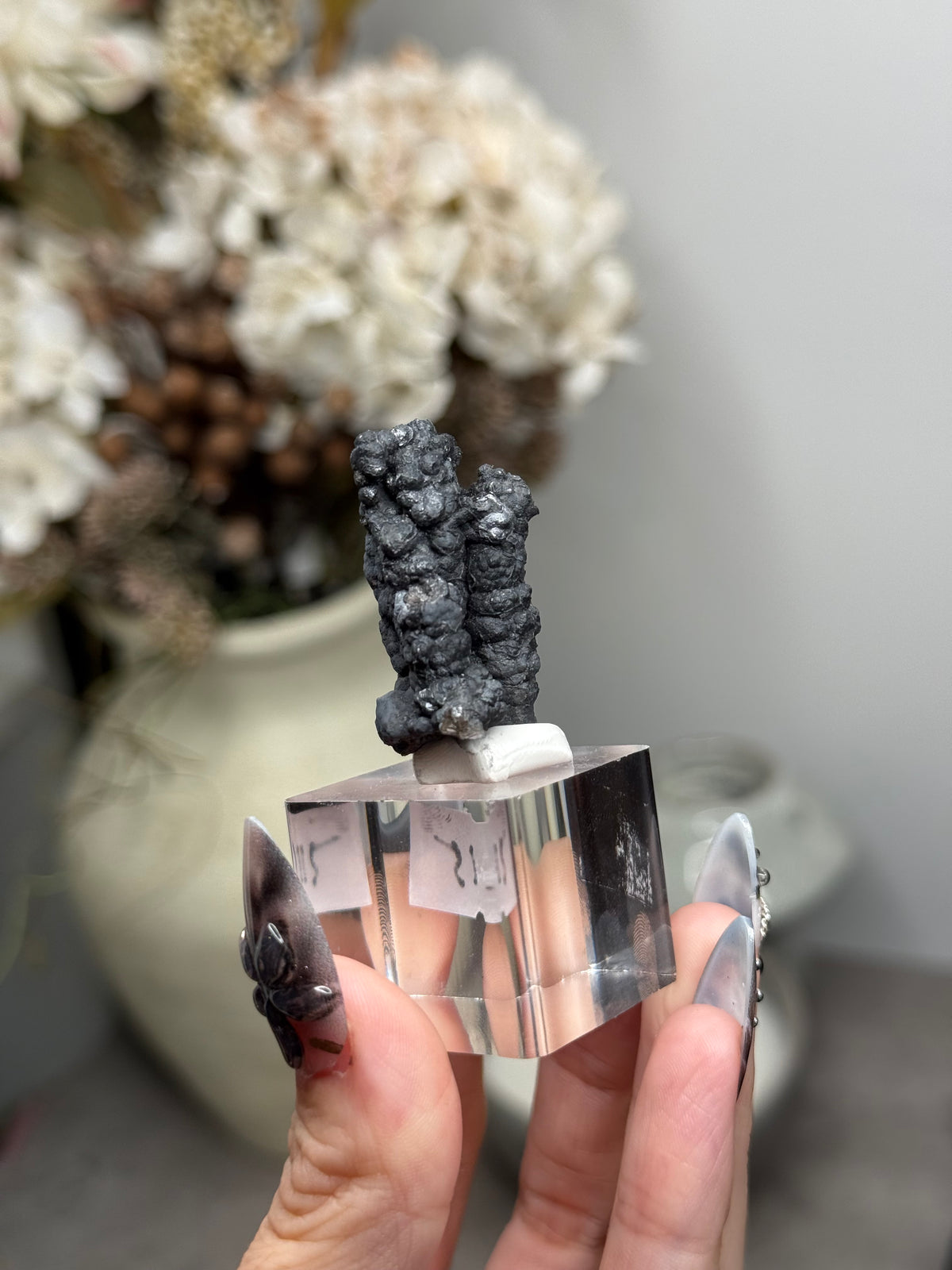 Goethite Stalactites with Calcite from Aouz, Er Rachidia Province, Morocco - I