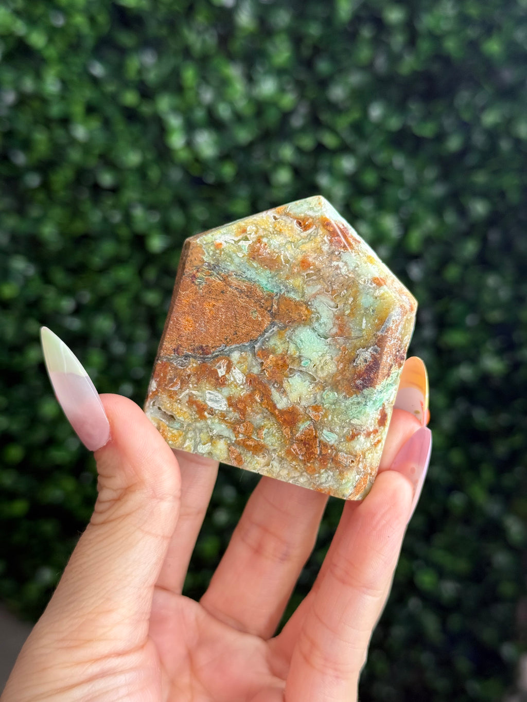 Smithsonite Domino Tower Crystal Carving - Indonesia - C