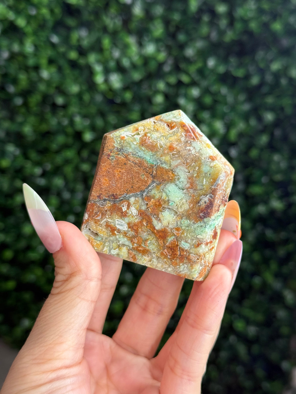 Smithsonite Domino Tower Crystal Carving - Indonesia - C
