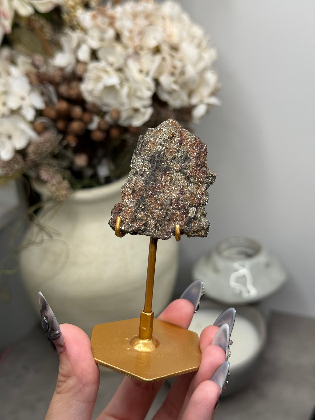 Pyritized Petrified Wood from Indonesia - K