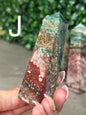 Unicorn Jasper Towers Crystal Carvings