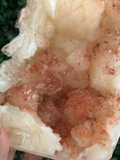 Stilbite with Hematite Dusting and Calcite - India - 1.5kg
