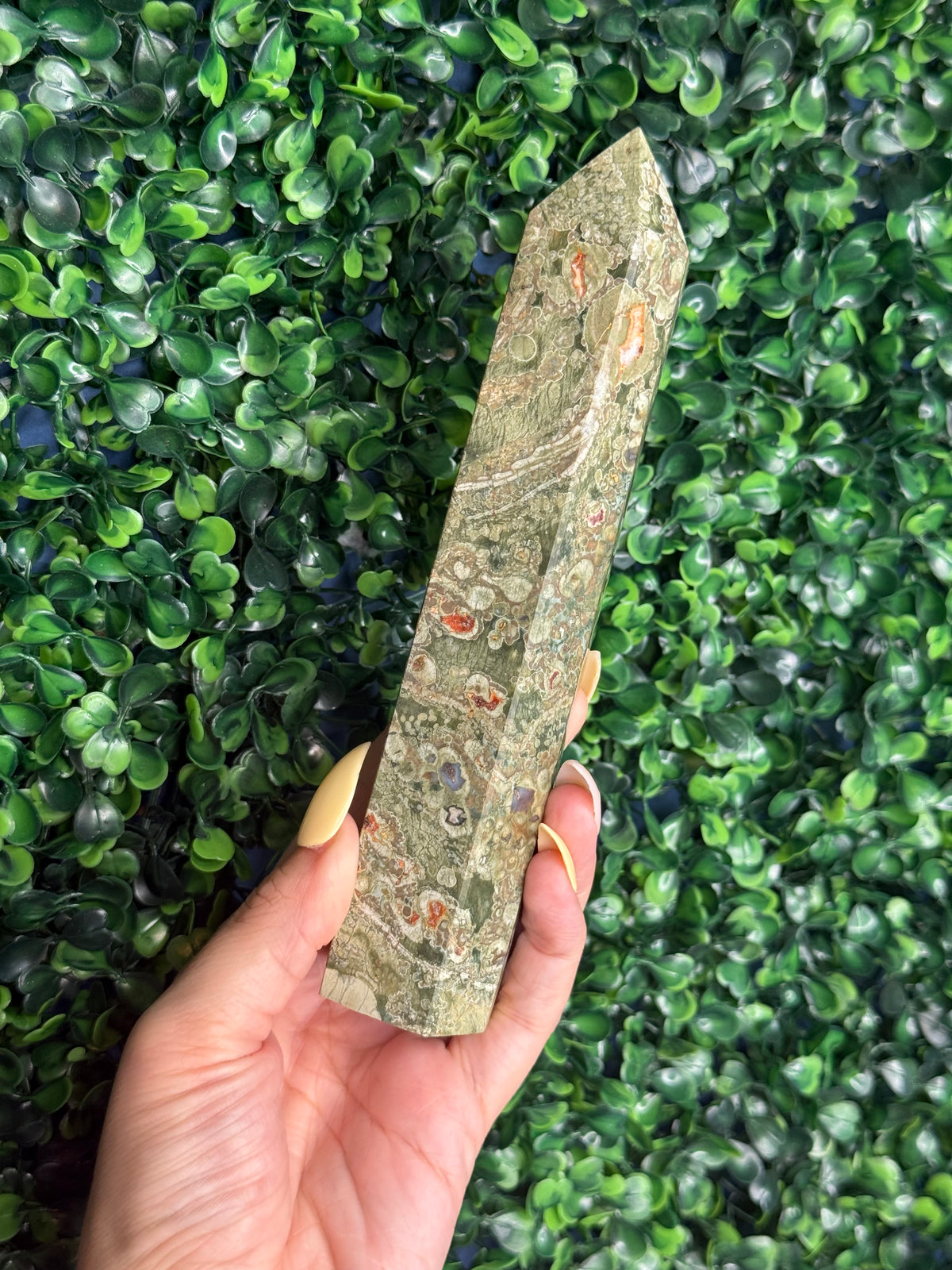 Rainforest Jasper Large Crystal Towers - E